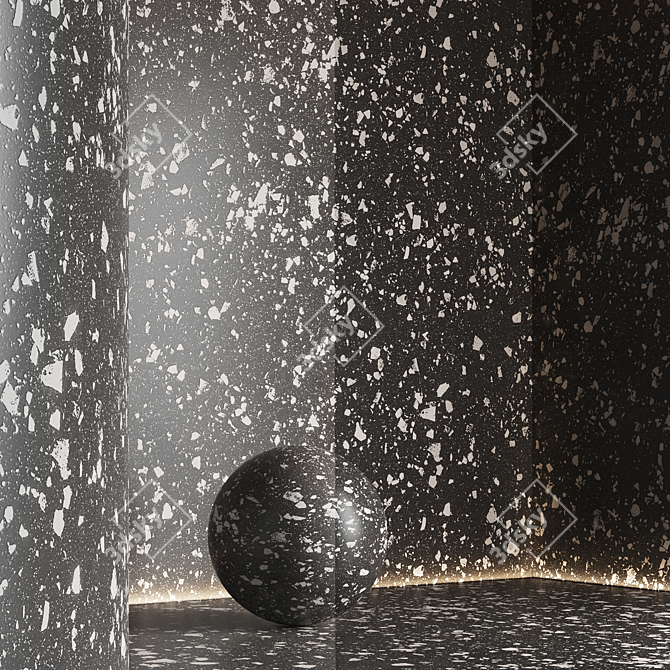 Seamless Terrazzo Marble Texture Pack 3D model image 6