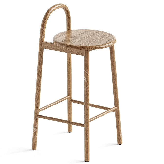 Elegant Bobby Bar Stool 3D model image 2