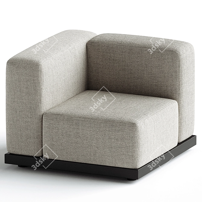 N-S02 Armchair: Karimoku Collection 3D model image 1