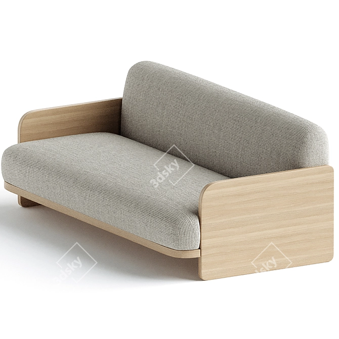 Stylish Jardan Marlo 2.5 Seater 3D model image 3