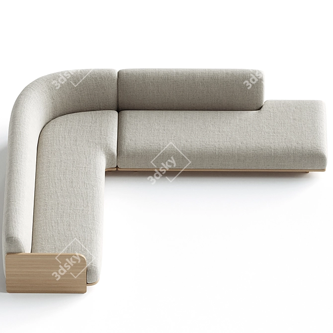 Stylish Jardan Marlo Modular Sofa 3D model image 2