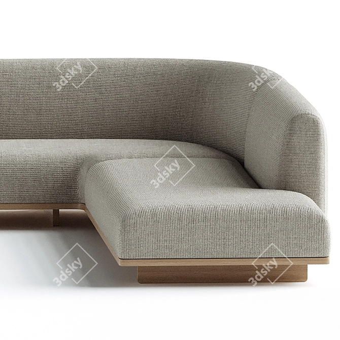 Stylish Jardan Marlo Modular Sofa 3D model image 3