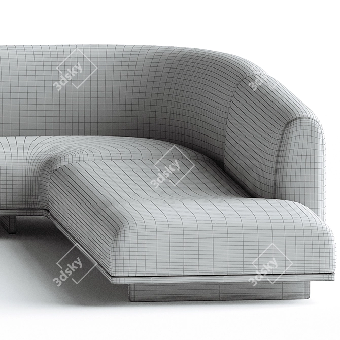 Stylish Jardan Marlo Modular Sofa 3D model image 4