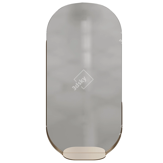 Modern Minimalist Wonderland Mirror, 60cm 3D model image 1