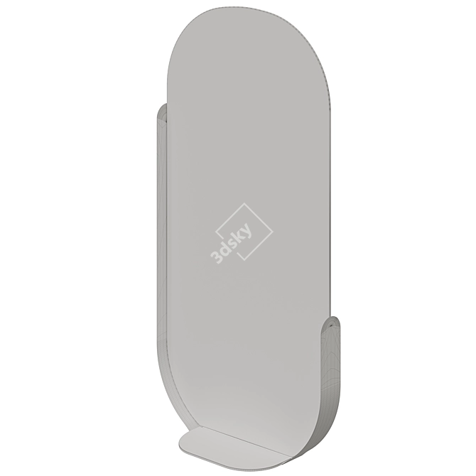 Modern Minimalist Wonderland Mirror, 60cm 3D model image 4