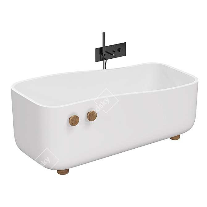 Swing Bathtub Livingtec 3D Model 3D model image 2