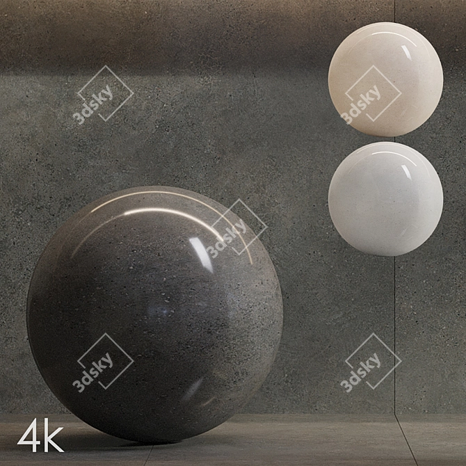 Cifre Porcelain Tile Bundle: Antracite, Cream, Pearl 3D model image 2