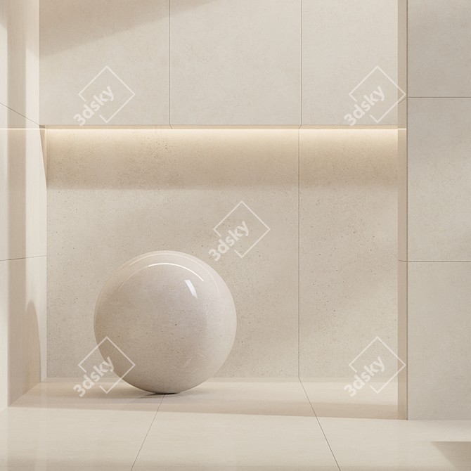 Cifre Porcelain Tile Bundle: Antracite, Cream, Pearl 3D model image 5