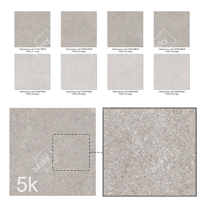Cifre Ceramica Porcelanic Bundle Set 3D model image 2