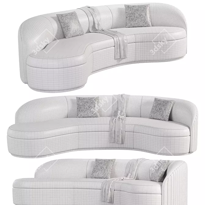 Elegant 3D Sofa Otium Model 3D model image 3