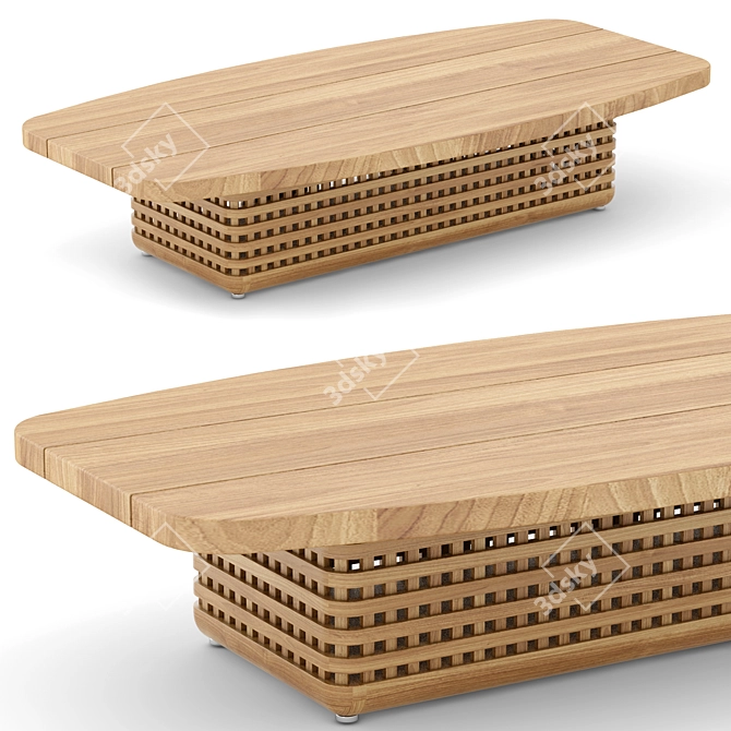Modern Rh Trelica Coffee Table 3D model image 1