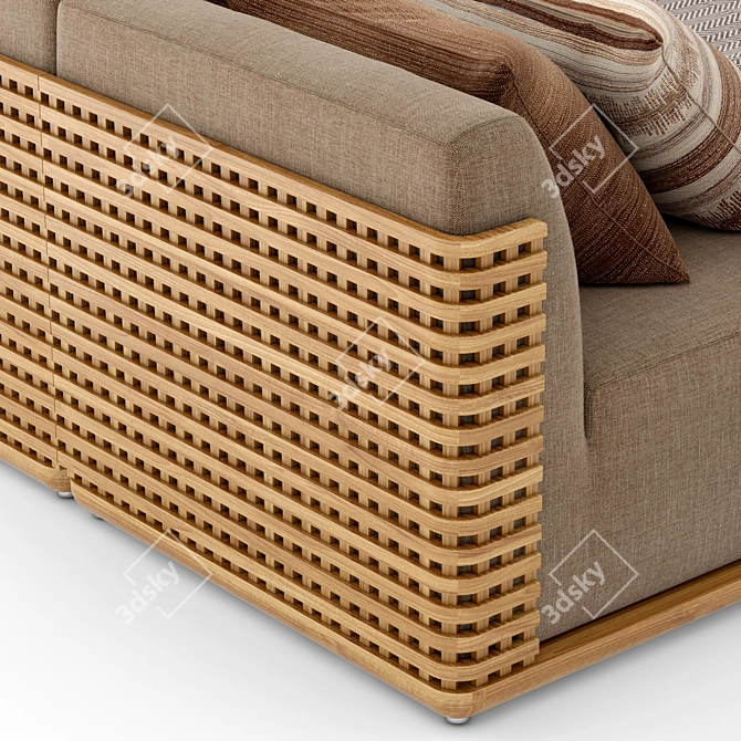 RH Trelica Daybed: Modern Comfort 3D model image 3