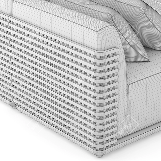 RH Trelica Daybed: Modern Comfort 3D model image 4