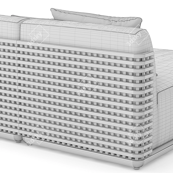  Stylish RH Trelica Modular Sofa 3D model image 6