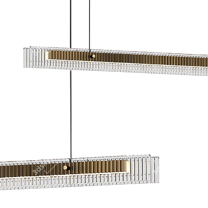 Elegant Vidrio Pendant Lighting 3D model image 2