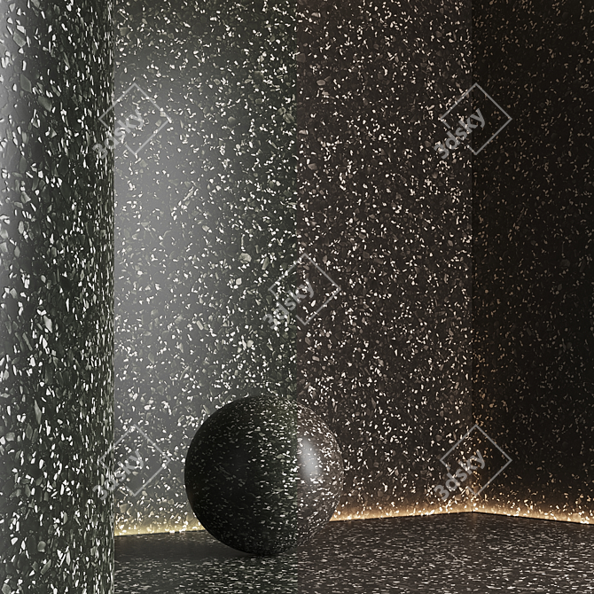 Seamless Terrazzo Marble Textures Set 3D model image 5