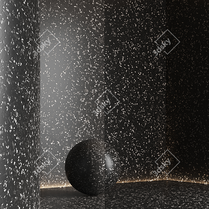 Seamless Terrazzo Marble Textures Set 3D model image 6