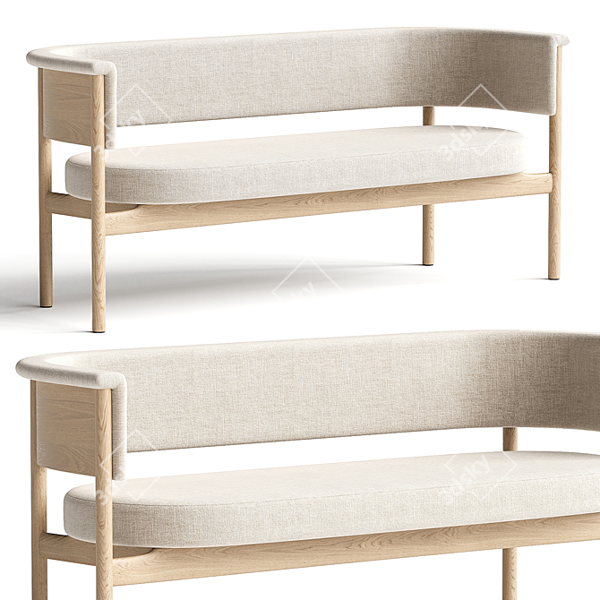 Modern Designer N-CC02 Sofa 3D model image 1