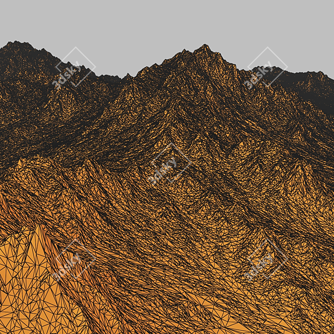  Mountains Big N4 3D Model 3D model image 7