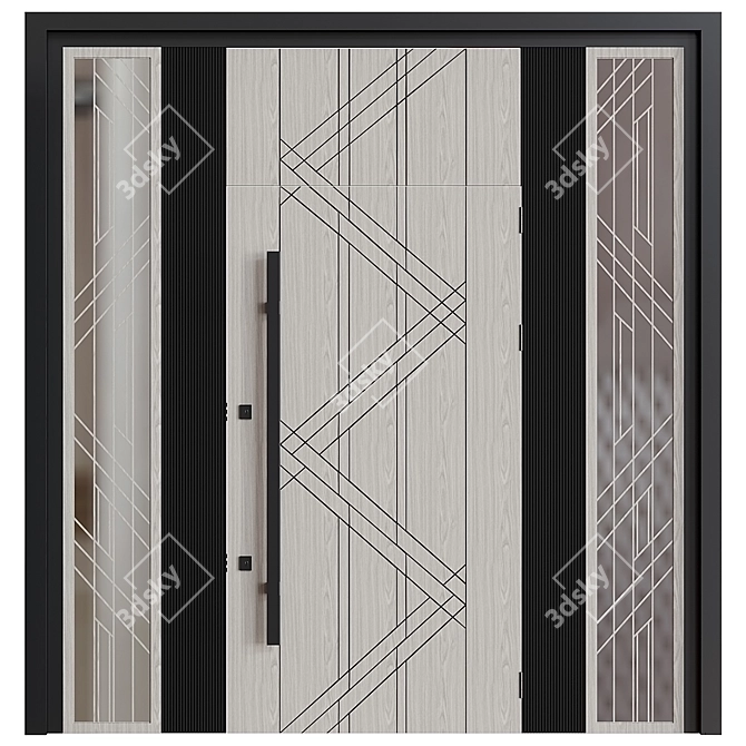 Bastion-S Steel Doors - Model 2017 3D model image 1