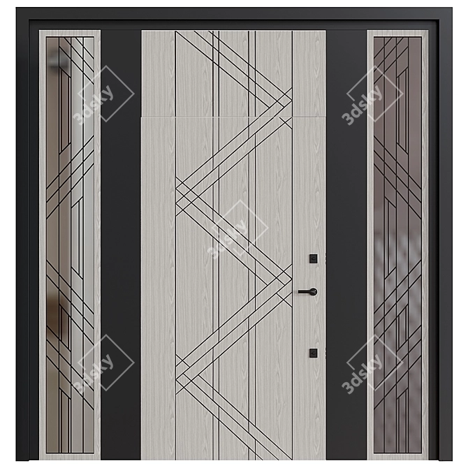 Bastion-S Steel Doors - Model 2017 3D model image 2