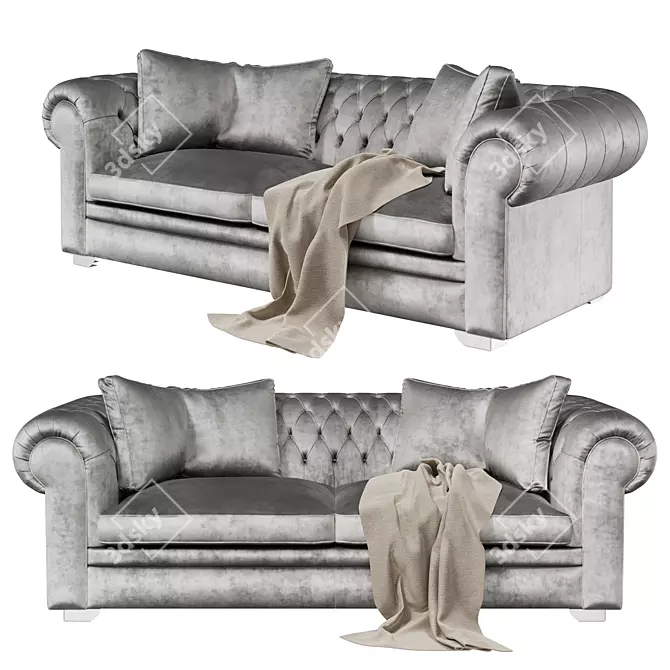 Modular Sofa Bed Brio LORUSSO 3D model image 1