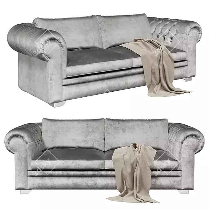 Modular Sofa Bed Brio LORUSSO 3D model image 2