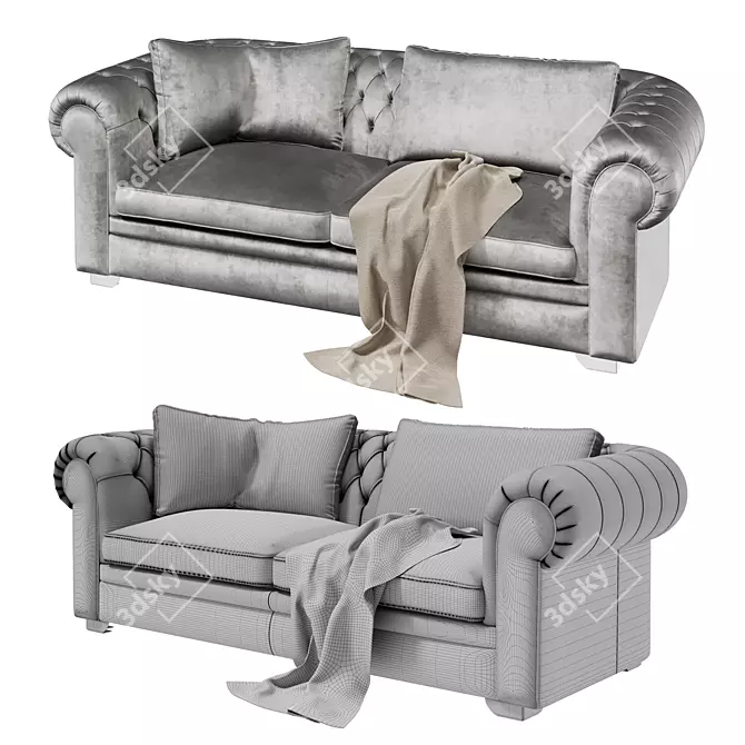 Modular Sofa Bed Brio LORUSSO 3D model image 3