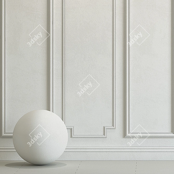 Decorative Plaster with Molding 279 3D model image 3