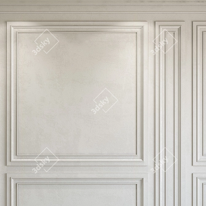 Decorative Plaster with Molding 282 3D model image 2