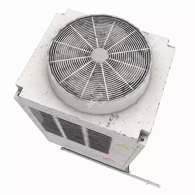 Industrial AC Unit (Low-Poly) 3D model image 4