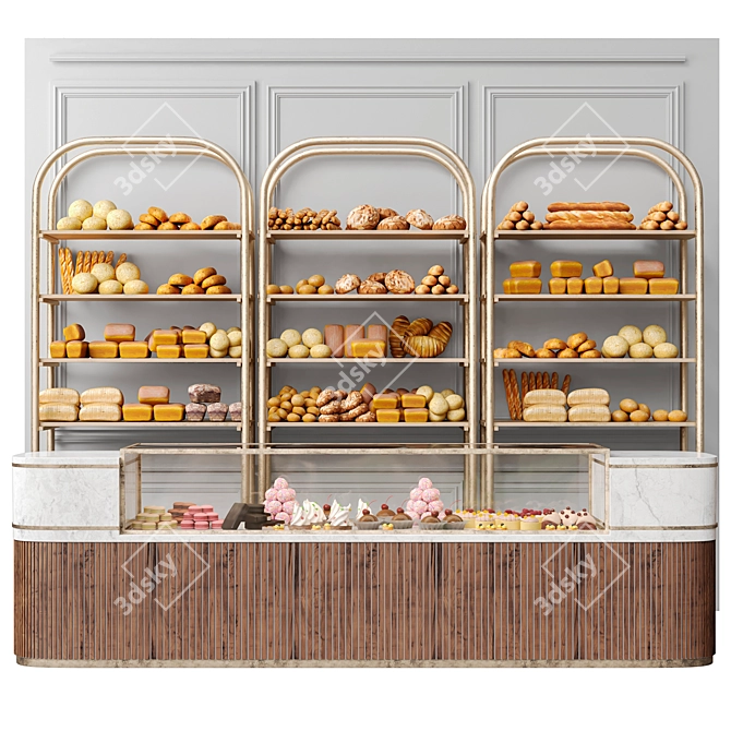 Bakery Baked Goods 3D Models 3D model image 1