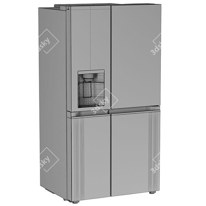 Premium LG Refrigerator Bundle - Trio 3D model image 7