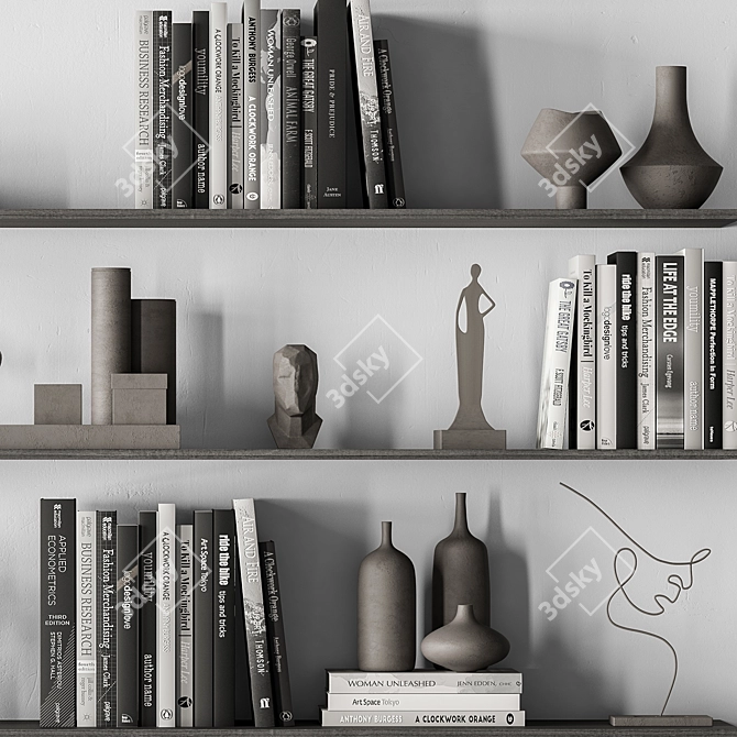 Chic Wall Decor Set 135 3D model image 4