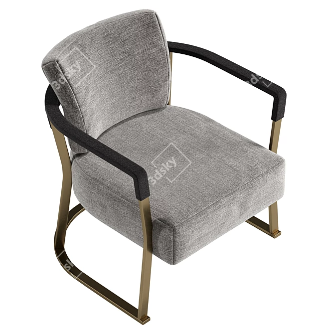 Kathryn Fabric Easy Chair 73x72x69cm 3D model image 5