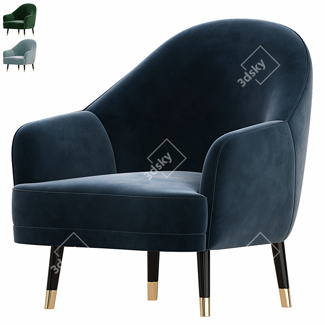 Cozy Laskasas 2013 Sofa Grey 3D model image 1