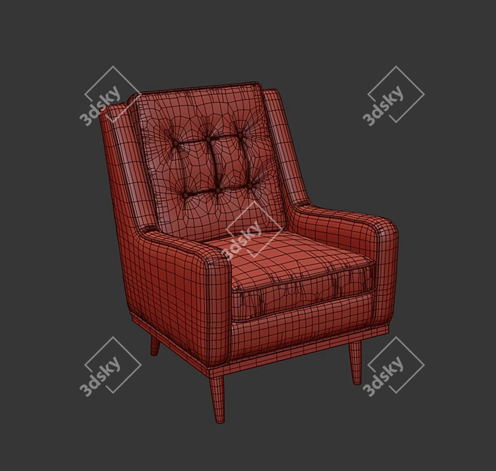 Translated description: "Reset X-Form, apply Turbosmooth"

Chic Reset Armchair Design 3D model image 5