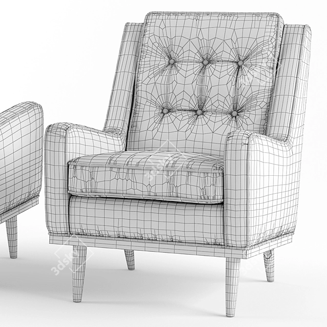 Translated description: "Reset X-Form, apply Turbosmooth"

Chic Reset Armchair Design 3D model image 10