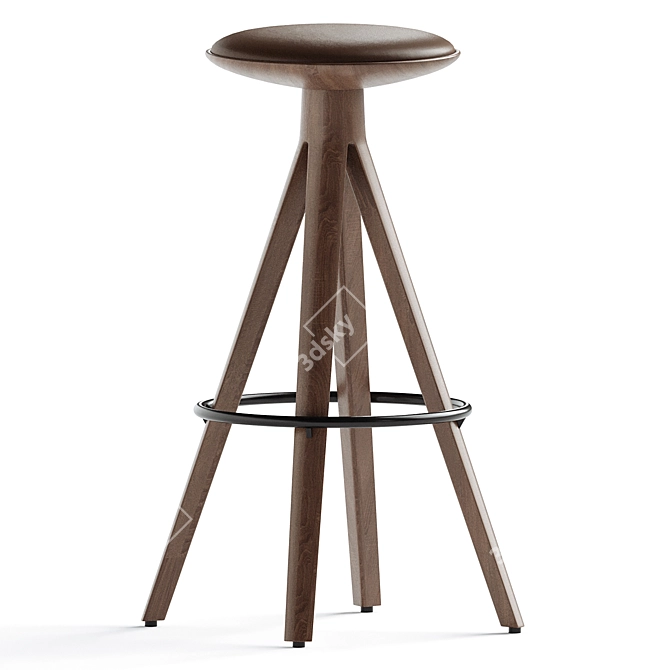Modern Chic Kalota Bar Chair 3D model image 1