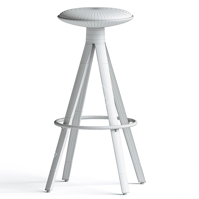 Modern Chic Kalota Bar Chair 3D model image 3