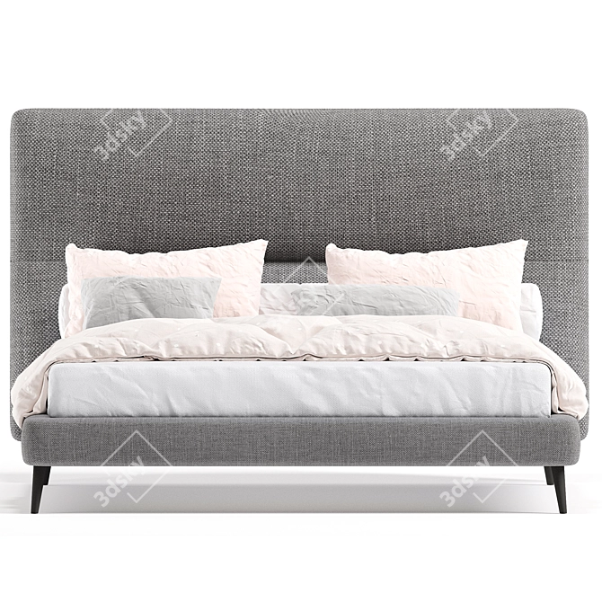 Modern Twils Bed Design 3D model image 2