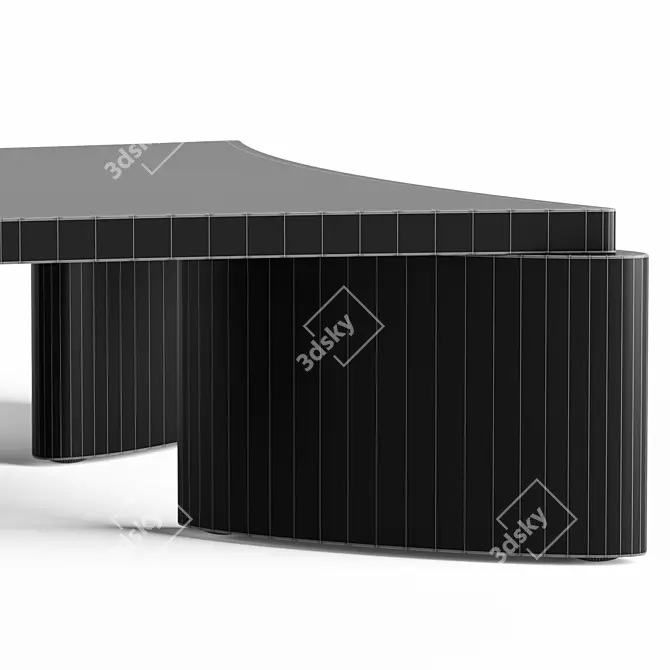 Modern Lu Coffee Table by Lulu & Georgia 3D model image 6