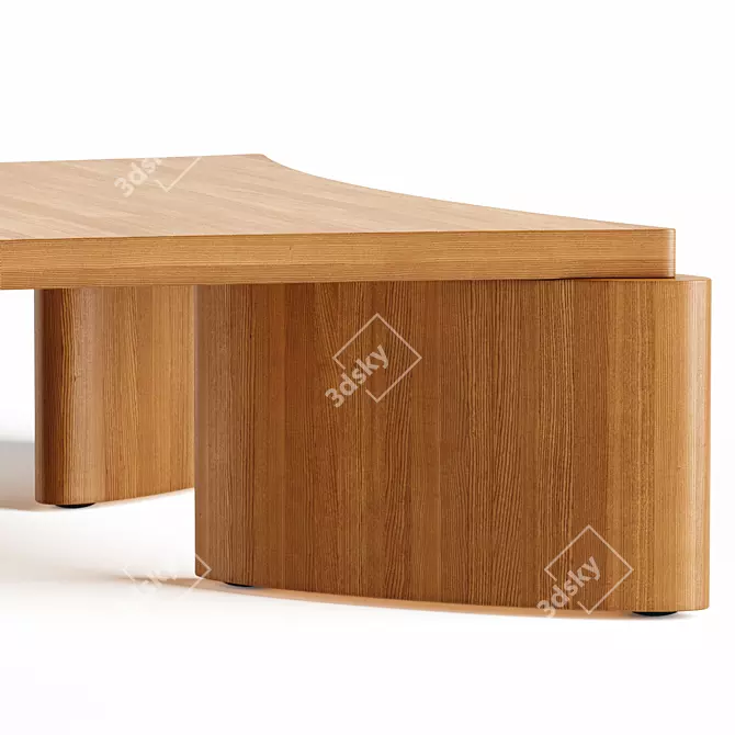 Modern Lu Coffee Table by Lulu & Georgia 3D model image 10