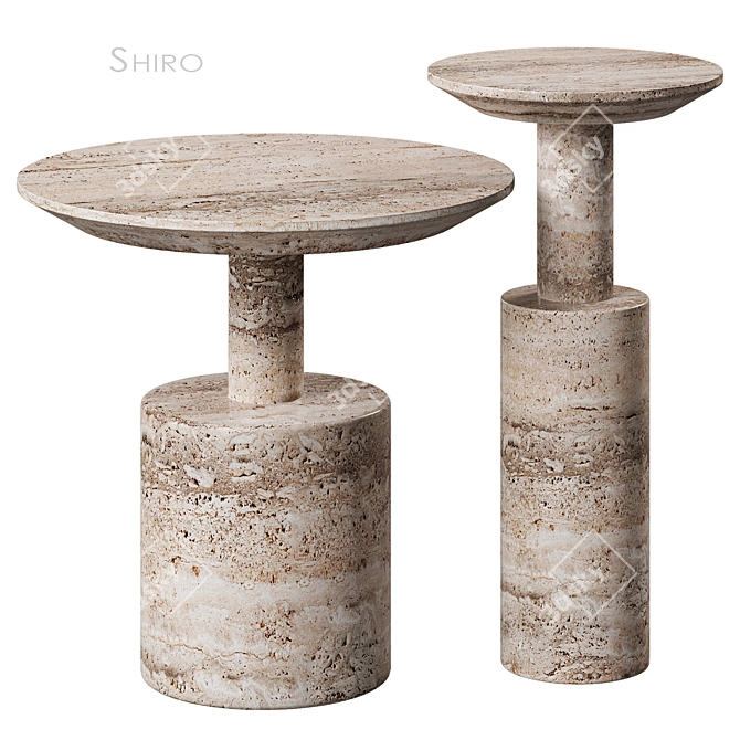 Shiro Side Table by Cornerdesign 3D model image 1