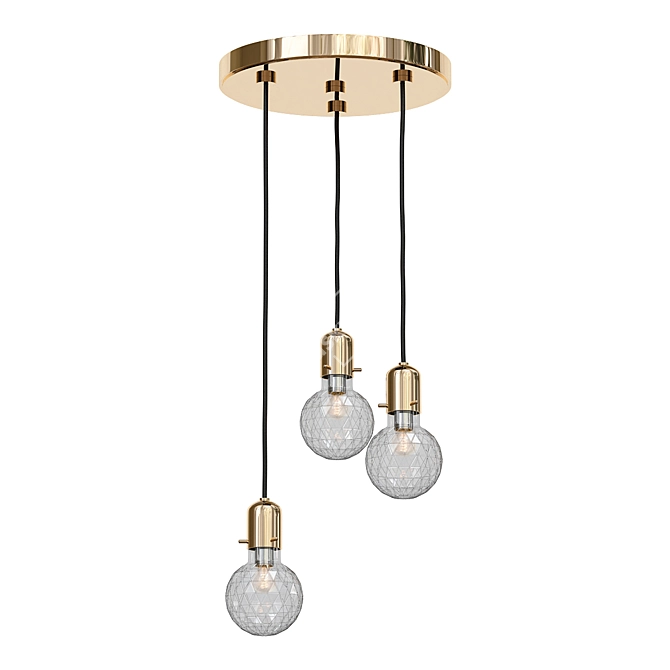 Stylish Marlow Pendant Light 3D model image 1