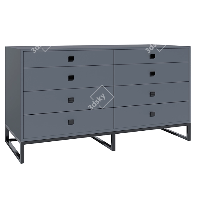 Candy 6-Drawer Dresser for Modern Bedroom 3D model image 1