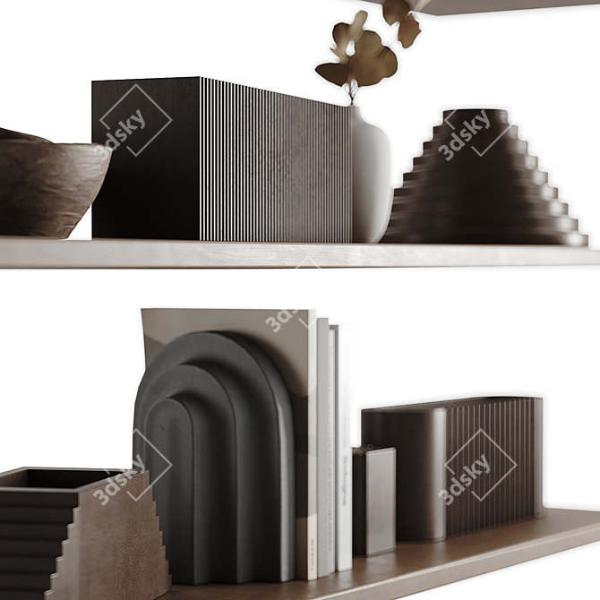 Urban Chic Decor Set 3D model image 4