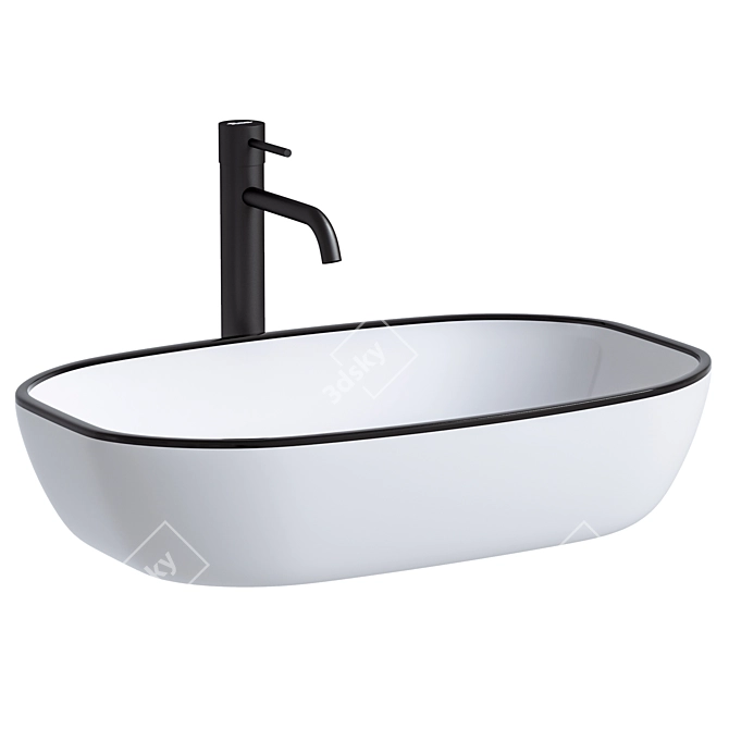 Modern REA Jovita Countertop Sink 3D model image 2
