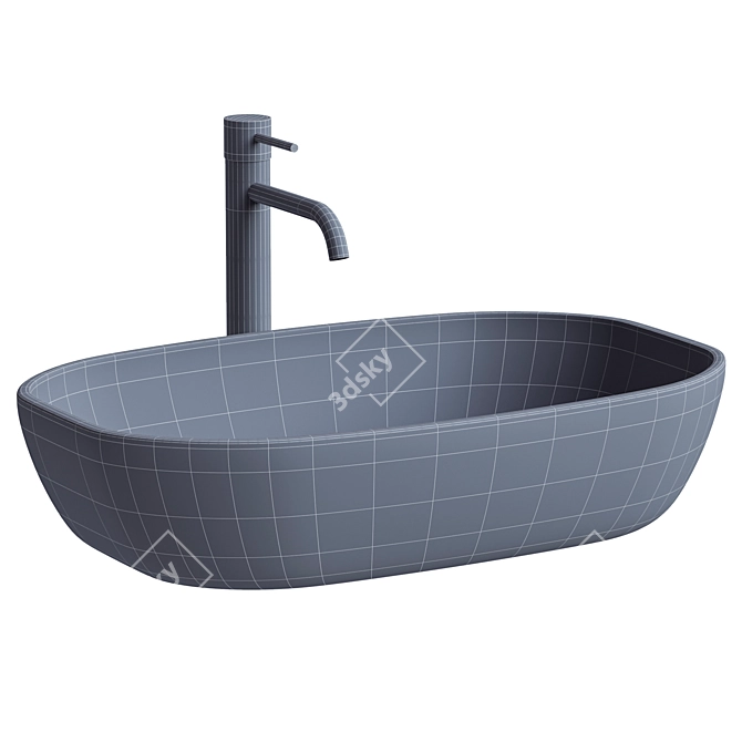 Modern REA Jovita Countertop Sink 3D model image 3