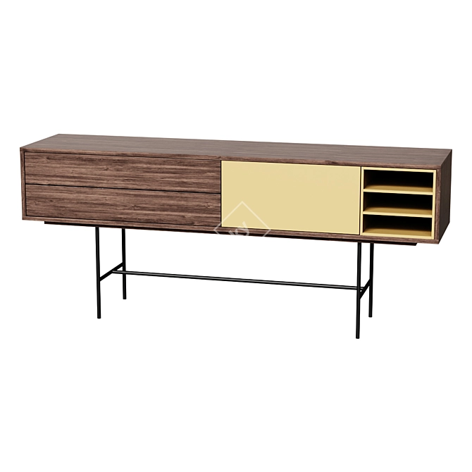 Elegant Aura 54 Console Stand 3D model image 1